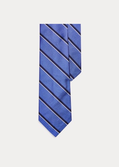 Men's Polo Ralph Lauren Striped Silk Narrow Ties | 629078AIH